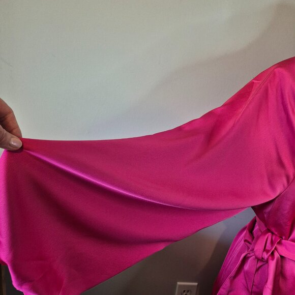 Revolve Friends & Lovers Fuchsia Pink Megan Wrap Dress Size XL - Picture 6 of 11